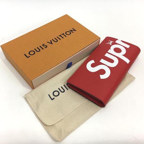 2017年秋冬限定 LOUIS VUITTON x SUPREME シュプリーム 二つ折 長財布 
